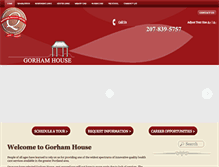 Tablet Screenshot of gorhamhouse.com